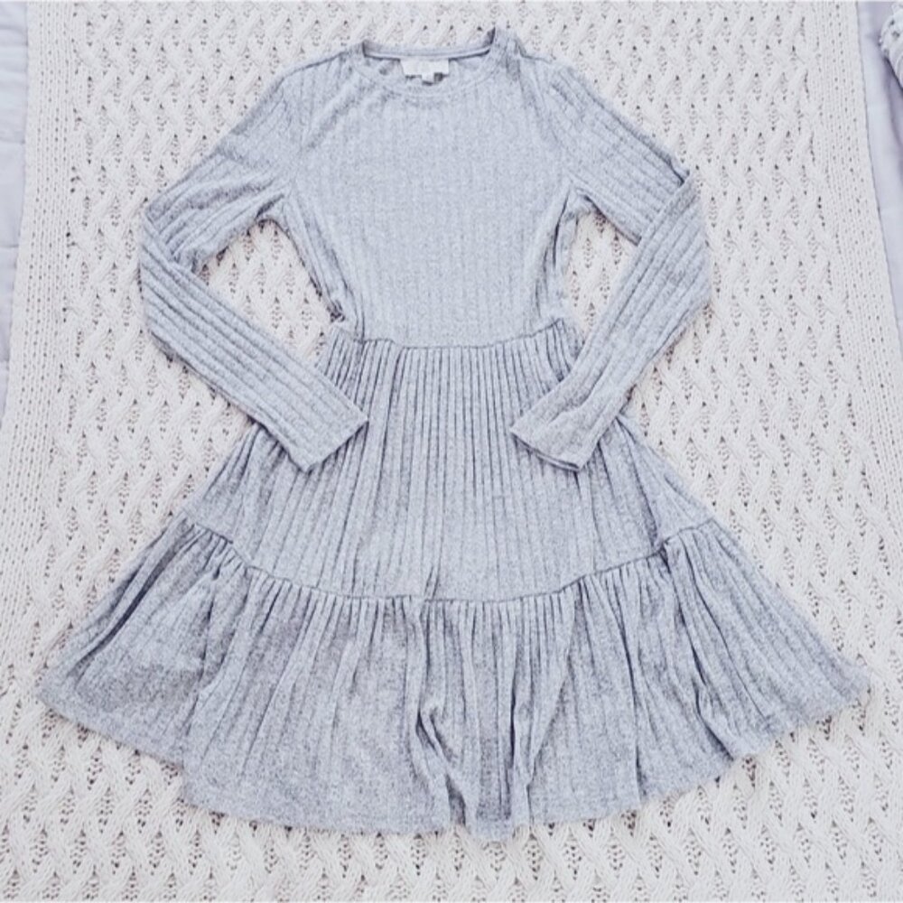 Pink Rose Drop Waist Midi Pleated Dress without belt